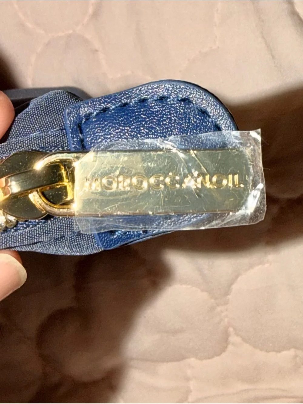 Moroccanoil Dark Blue Cosmetic Tote